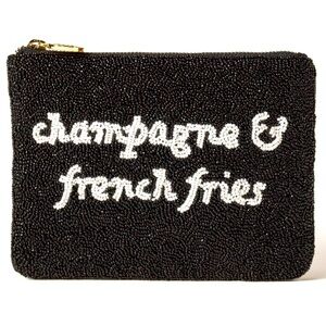 KATE SPADE Target Champagne & French Fries Beaded Bag